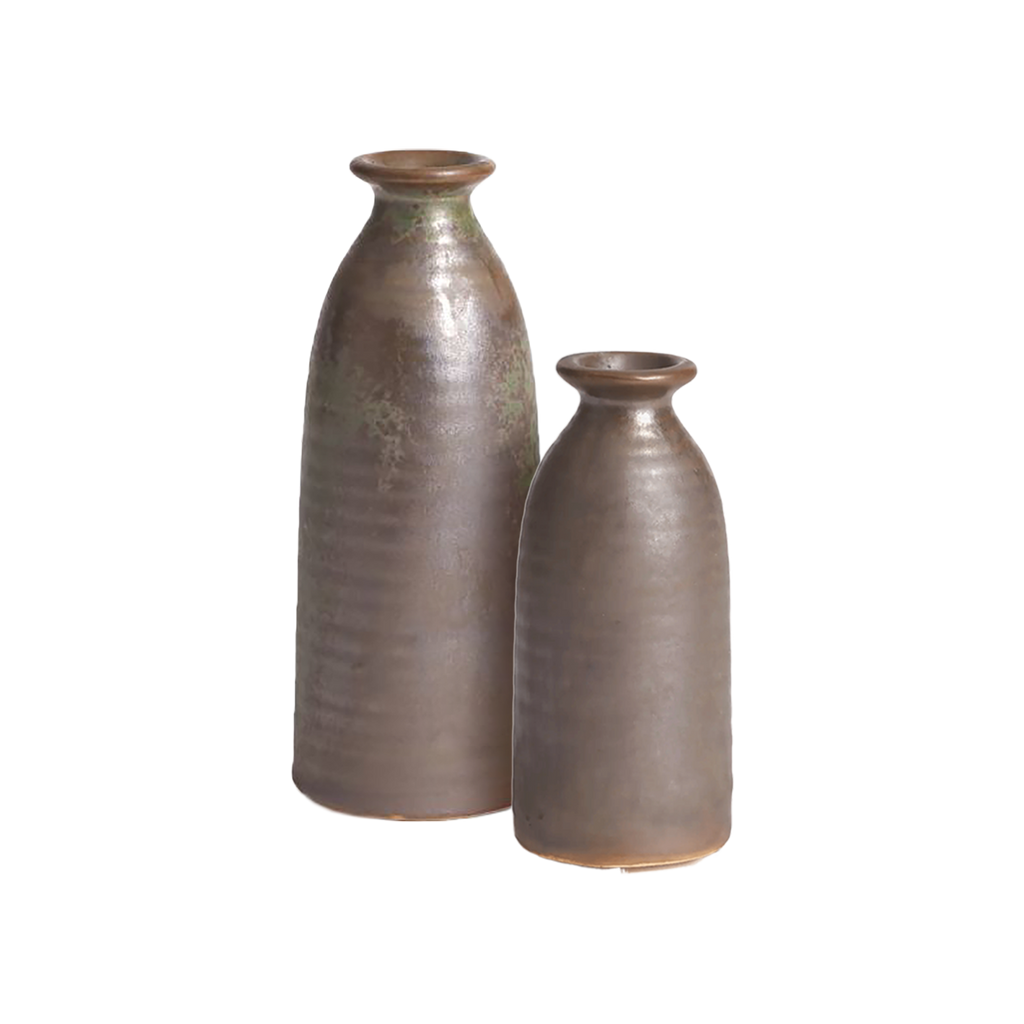 Maia Vase — Matte Metallic Green