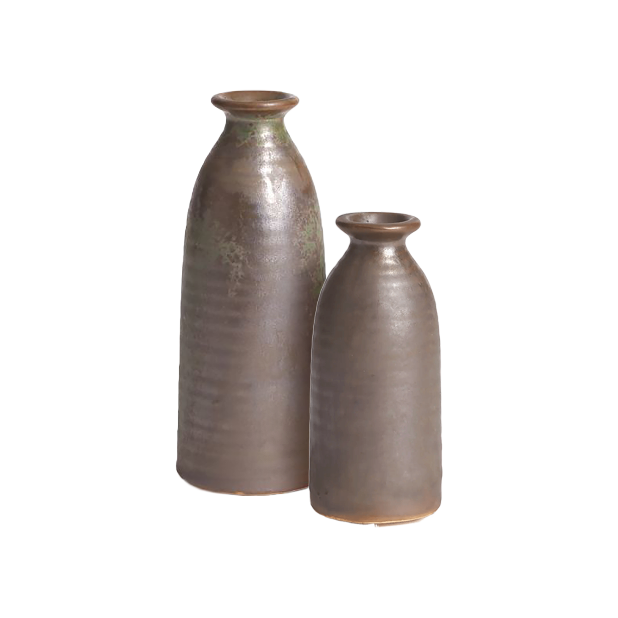 Maia Vase — Matte Metallic Green