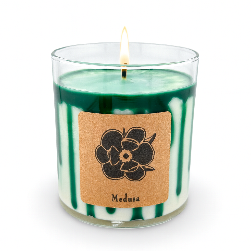 Medusa 10 oz Soy Candle - Sage, Eucalyptus & Moss