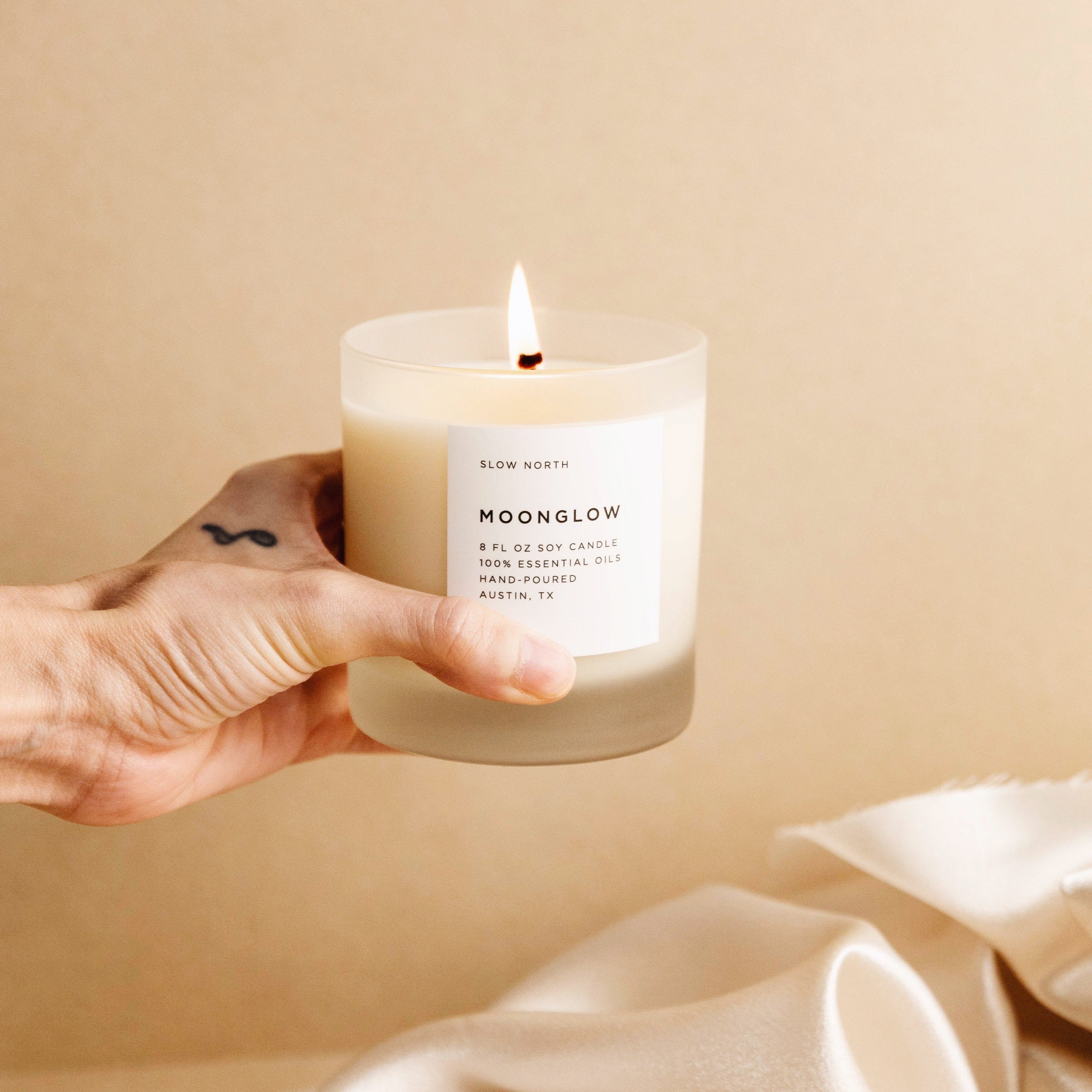 Moonglow Signature Candle – Patchouli, Cinnamon & Black Pepper