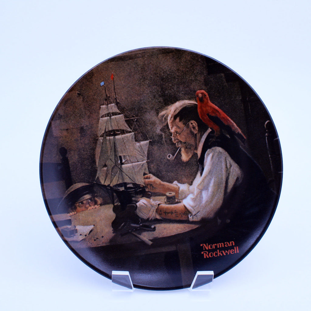 Assiette Knowles 1980 Norman Rockwell « Le constructeur de navires » — Collection Héritage