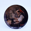 Assiette Knowles 1980 Norman Rockwell « Le constructeur de navires » — Collection Héritage