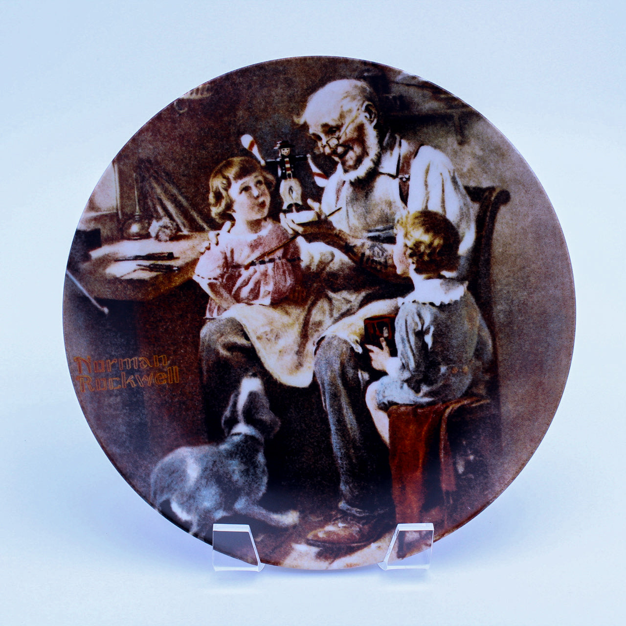 Knowles 1977 Norman Rockwell “The Toy Maker” Plate — Heritage Collection