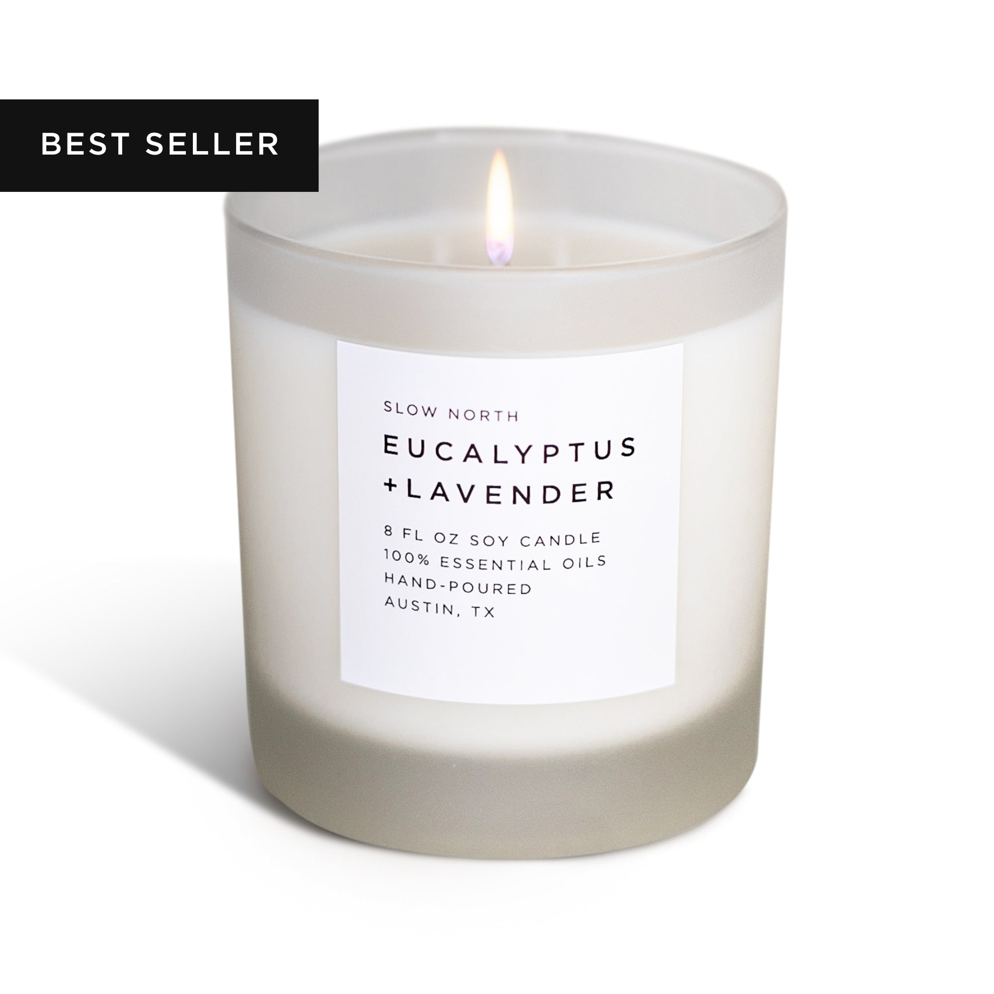 Eucalyptus + Lavender Signature Candle – Calming Herbal Blend
