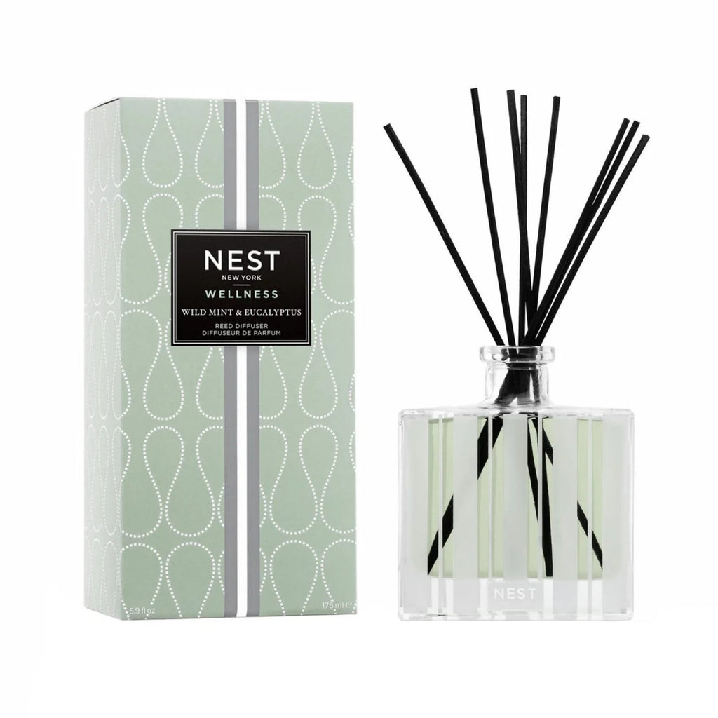 Nest Wild Mint & Eucalyptus Reed Diffuser - 90-Day