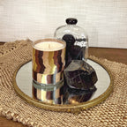 Confiserie-Tablett aus Messing und Glas im viktorianischen Stil