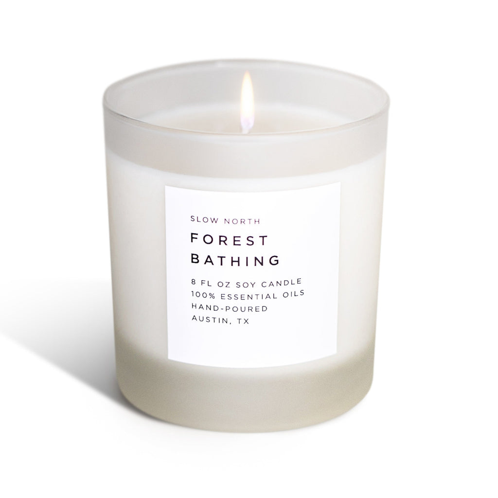 Bougie Signature Bain de Forêt – Sapin, Pin et Patchouli