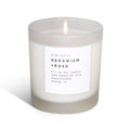 Bougie parfumée Géranium + Rose – Douce composition florale