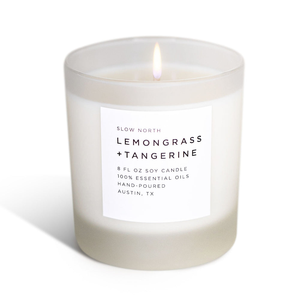 Lemongrass + Tangerine Signature Candle – Bright Citrus Blend