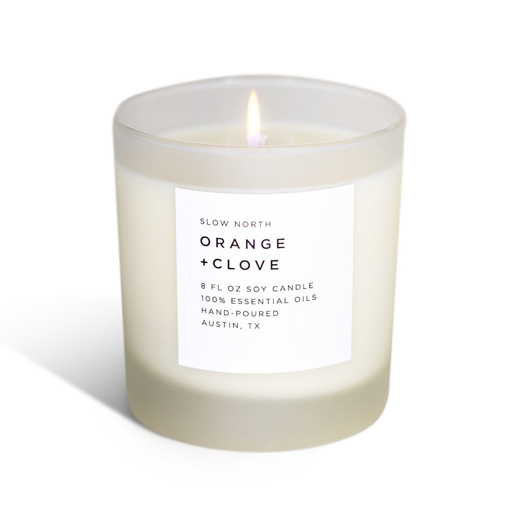 Orange + Clove Signature Candle – Warm Citrus & Spice
