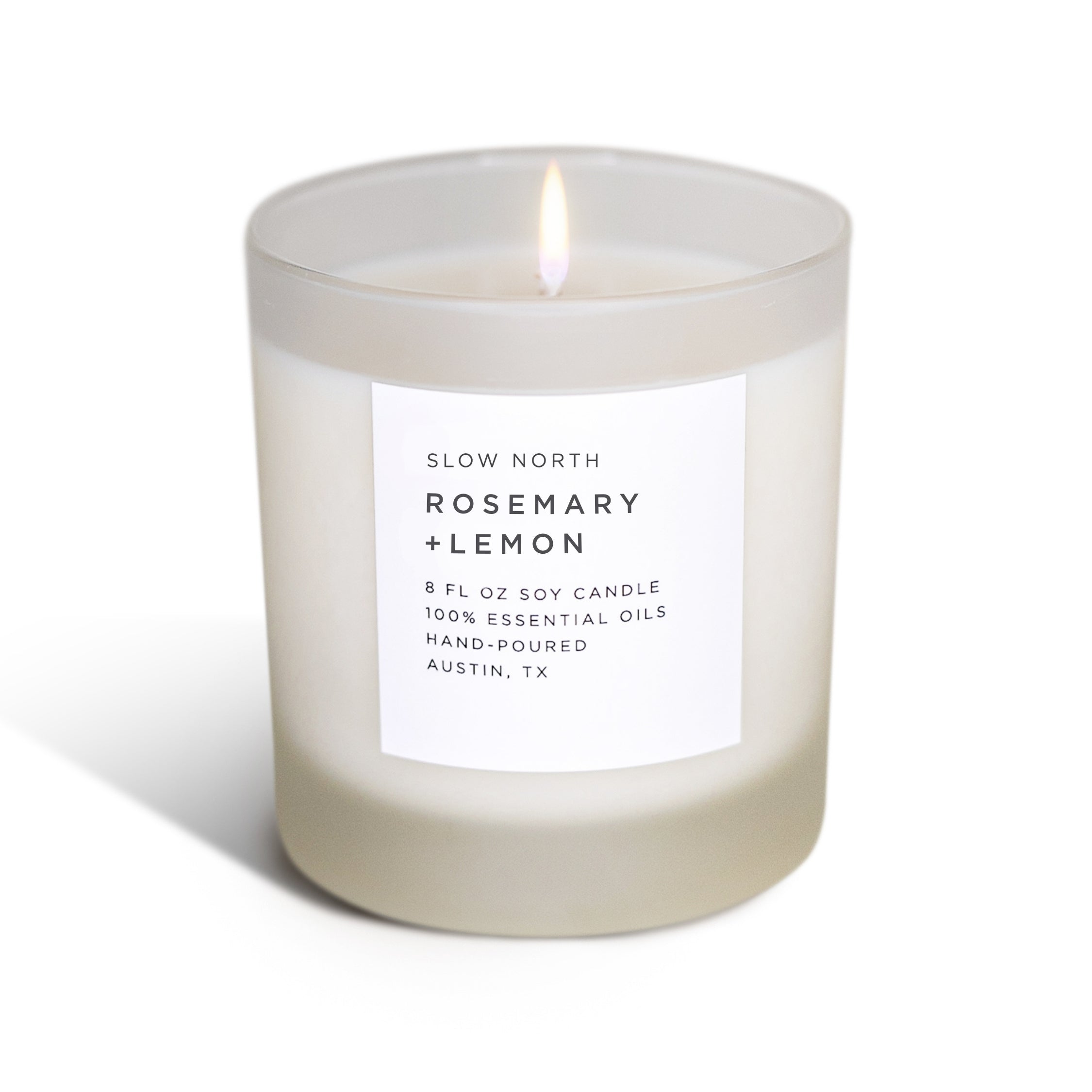 Rosemary + Lemon Signature Candle – Herbal Citrus Blend
