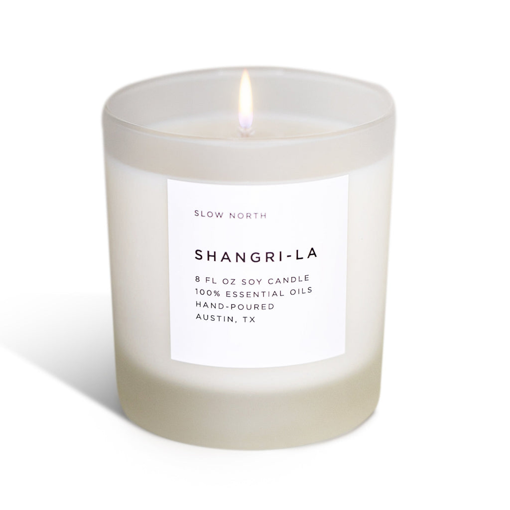 Shangri-La Signature Candle – Eucalyptus, Lavender & Lemongrass