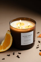 Orange + Nelke Signature 3-Docht Kerze – Warmer Zitrus- & Gewürzduft