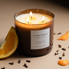 Orange + Nelke Signature 3-Docht Kerze – Warmer Zitrus- & Gewürzduft