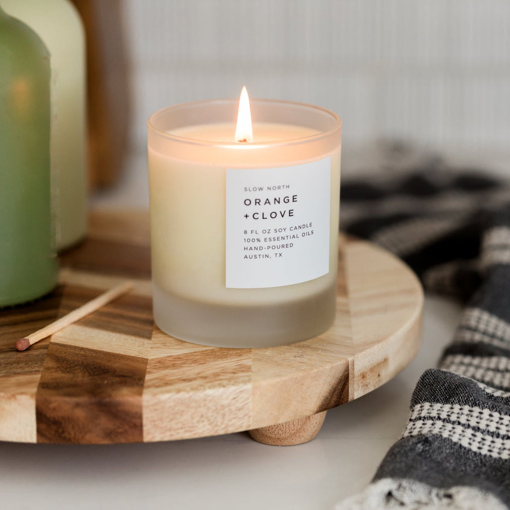 Orange + Clove Signature Candle – Warm Citrus & Spice