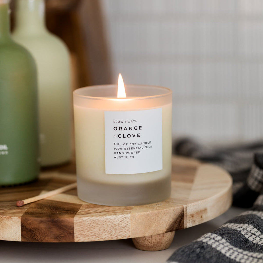 Orange + Clove Signature Candle – Warm Citrus & Spice