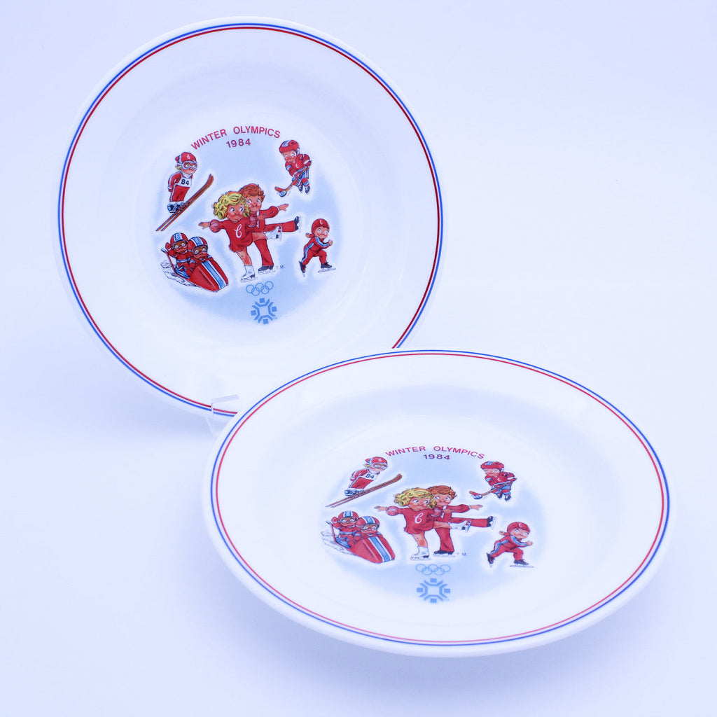 Bols olympiques Campbell's Kids Sarajevo 1984 — Lot de 2