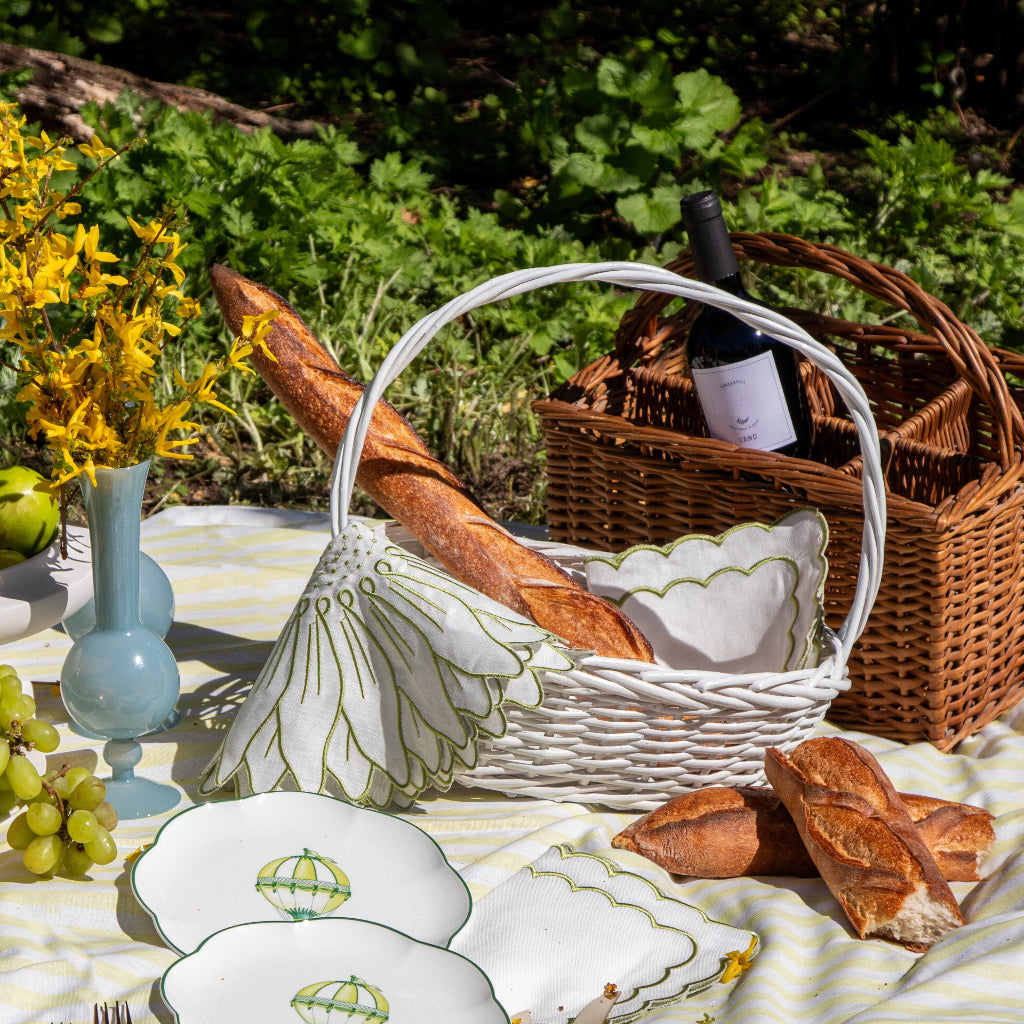Olive Bloom Linen Placemat – Set of 12