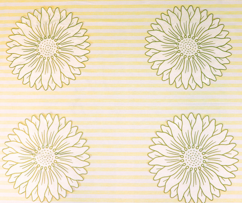 Olive Bloom Linen Placemat – Set of 12