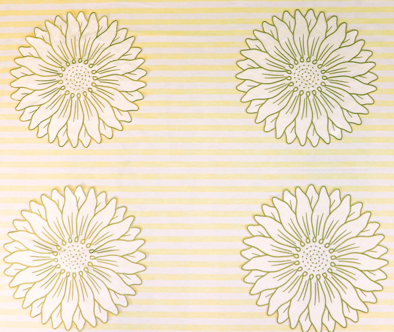 Olive Bloom Linen Placemat – Set of 12