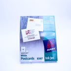 Avery 8387 weiße Karton-Postkarten, 50 Blatt, 4 Karten/Blatt