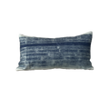 Vintage Mudcloth Pillow — Blue Print