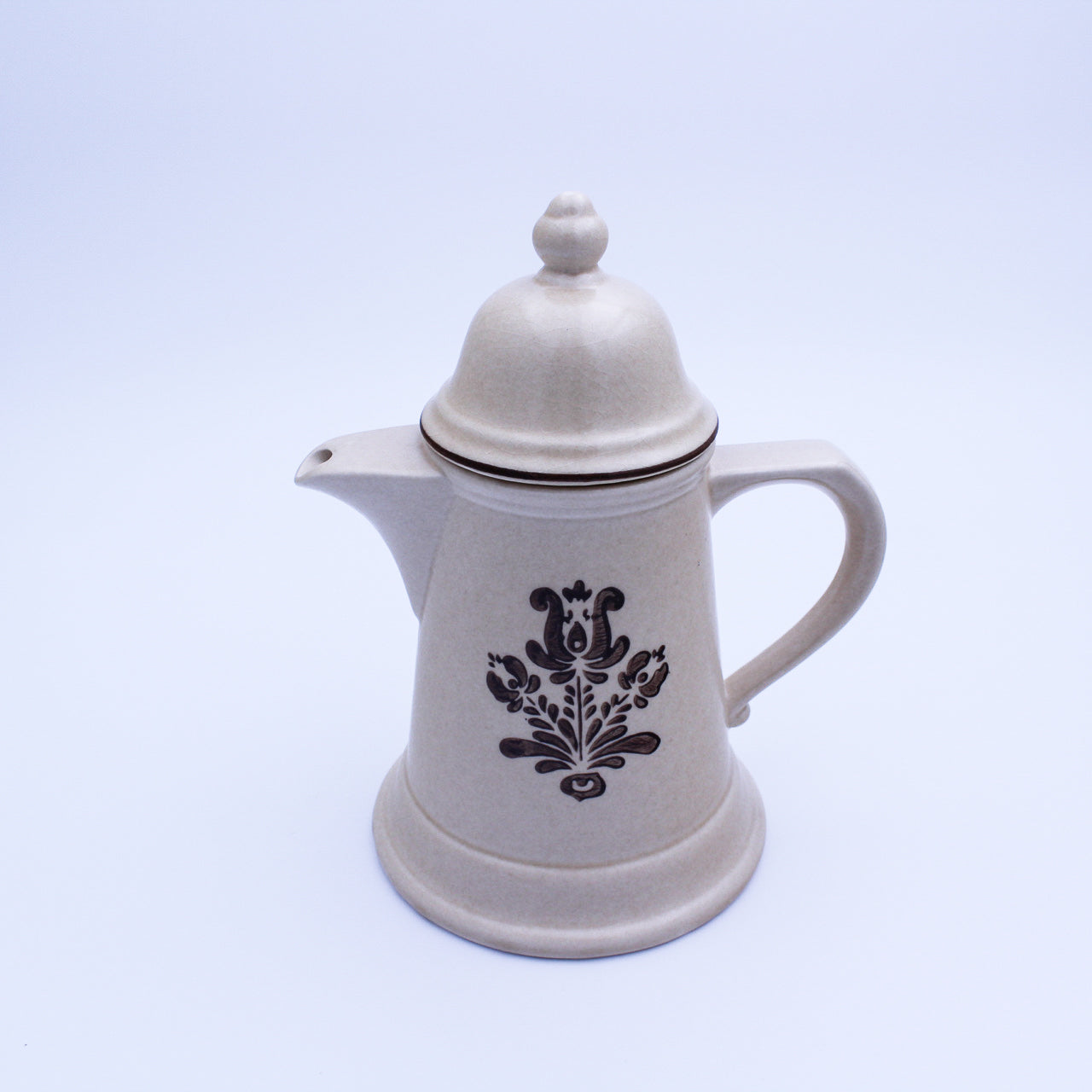 Cafetière et porte-serviettes Pfaltzgraff Village – Grès floral beige