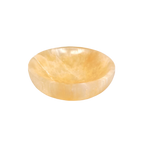 Kleine orangefarbene Selenitschale