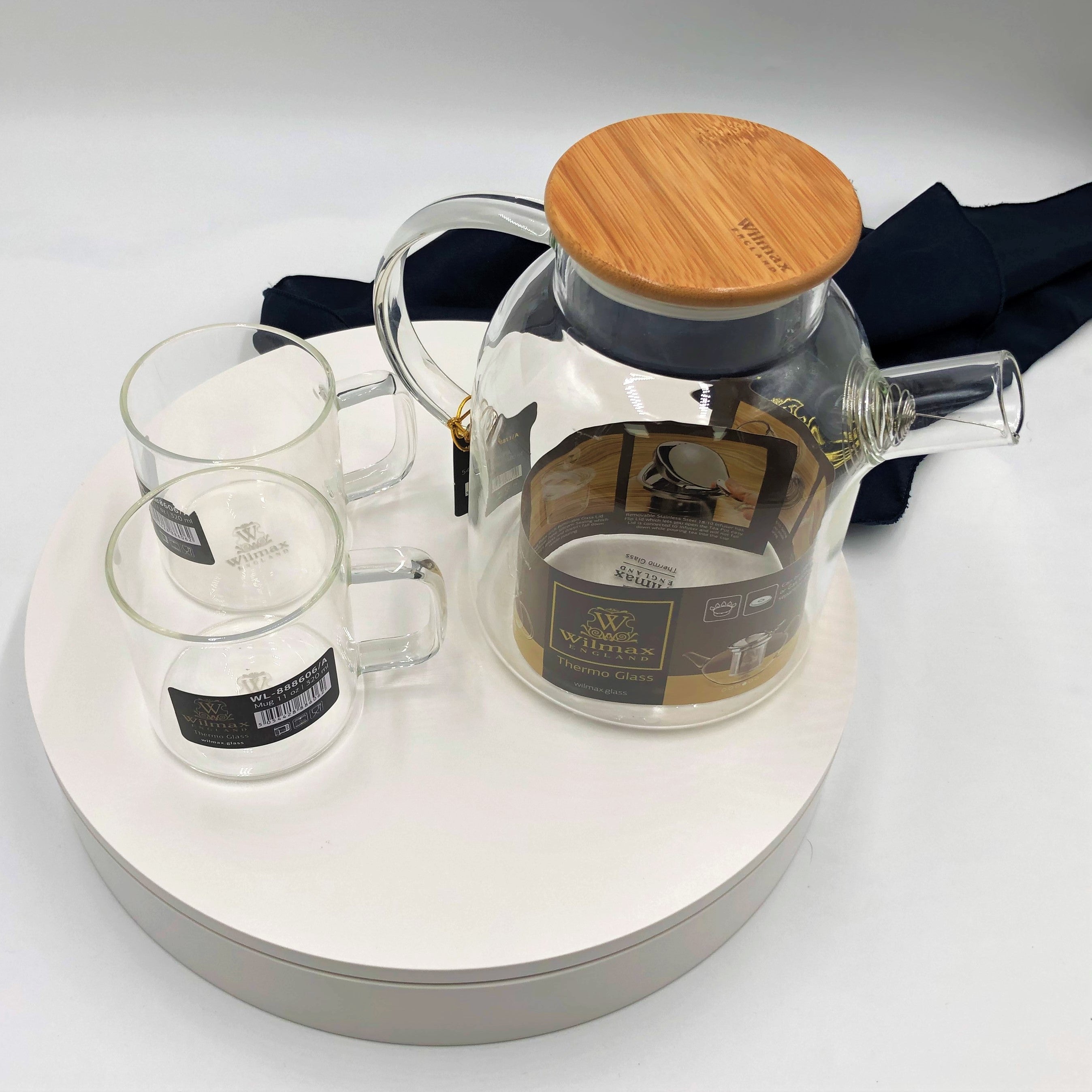 3‑Piece Thermo Glass Tea Set