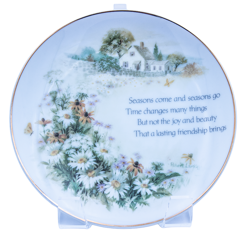 Lasting Memories Porcelain Friendship Plate