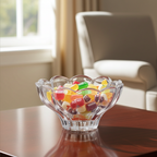 Mikasa Zinnia Lead Crystal Bowl - Clear Zinnia Candy Dish