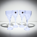 Royal Prestige 4er-Set Kristallweingläser RP geätzter Boden Italien