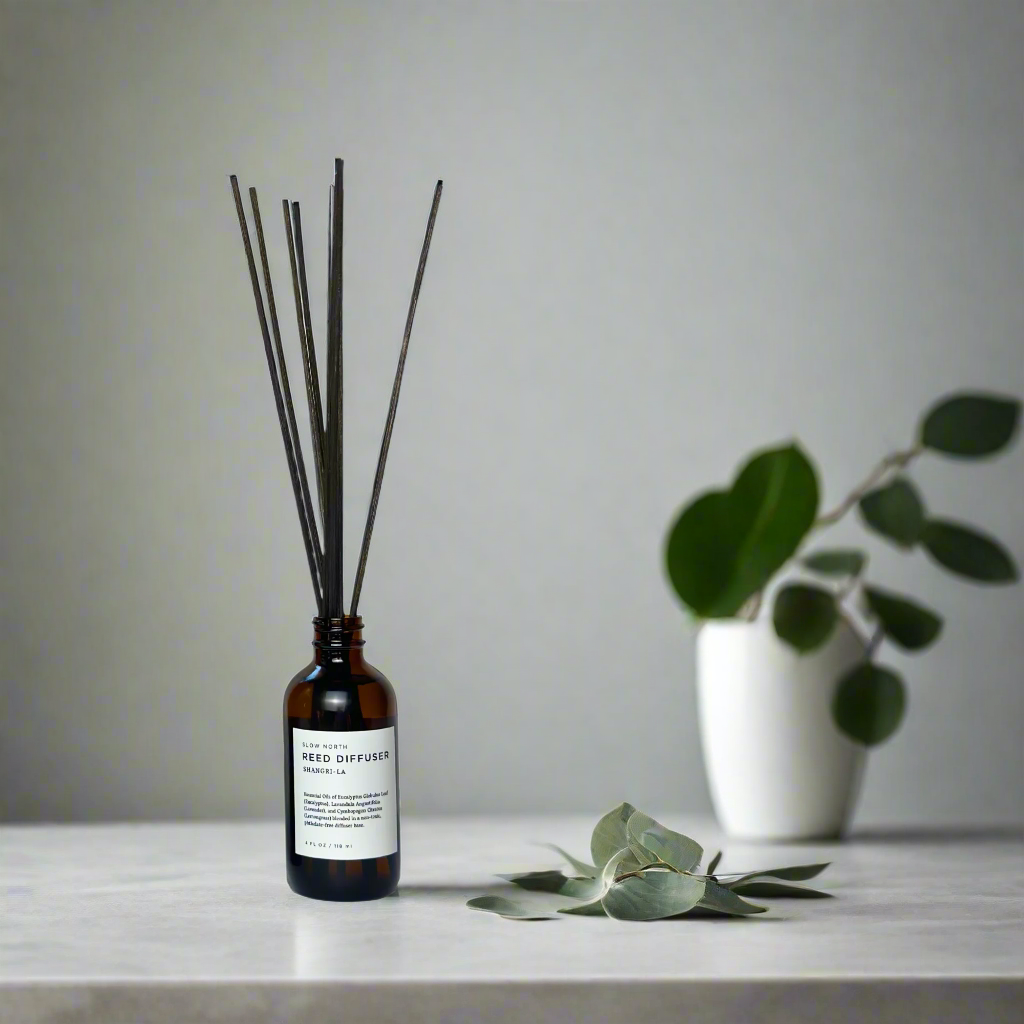 Shangri-La Reed Diffuser – Eucalyptus, Lavender & Lemongrass