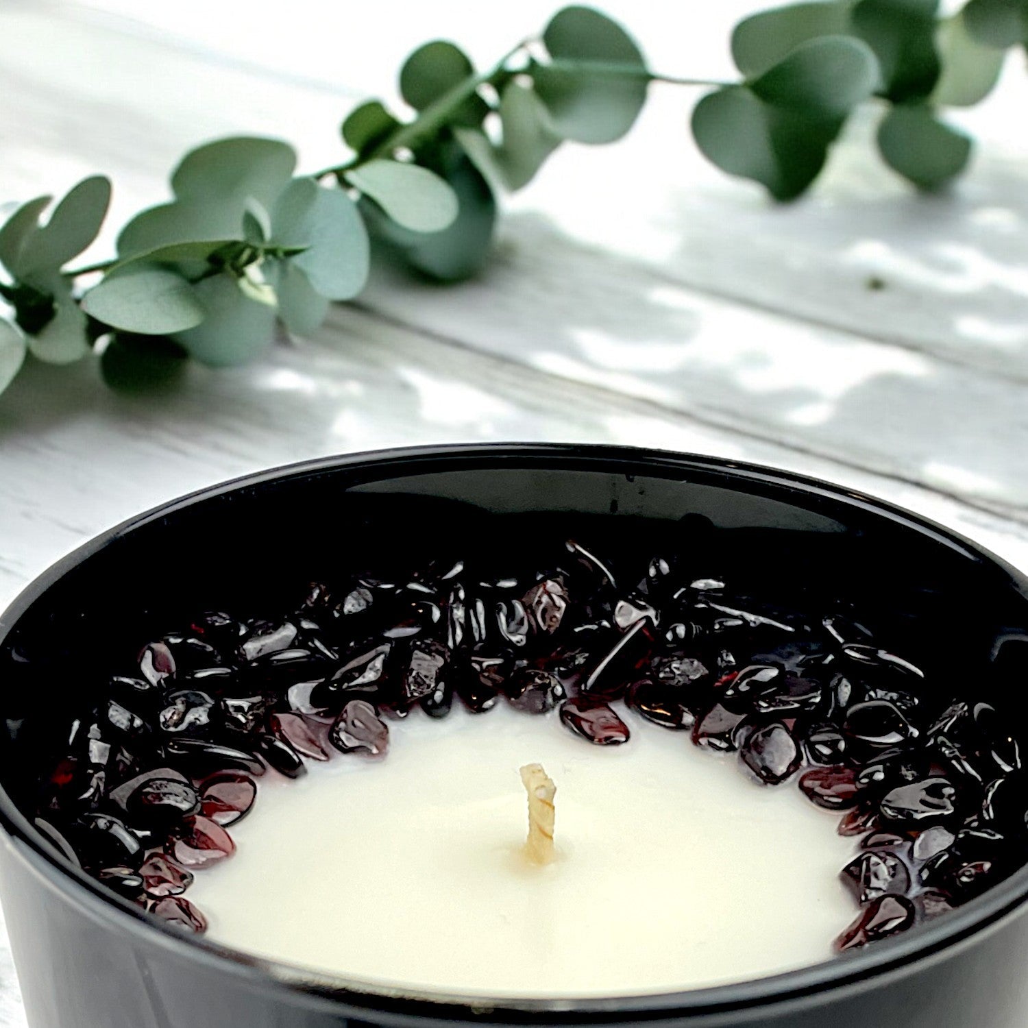 Root Chakra Crystal Candle — 9 oz