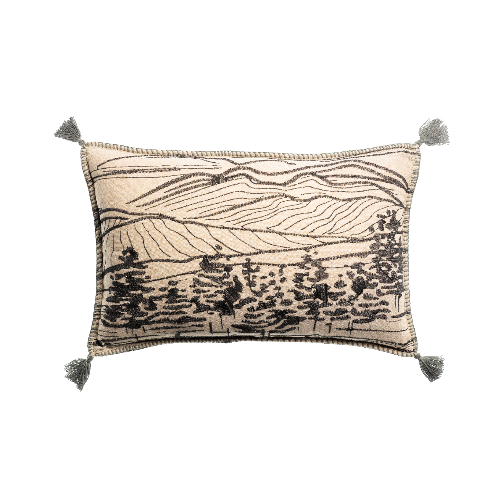 Raphael Thyme Embroidered Cushion