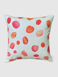 Throw Pillow: Rose Petals on Ecru