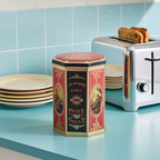 Replica J.R. Anthorn & Co. Sugar Tin – Red Graphic Container
