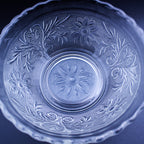 Anchor Hocking Glasschale "Sandwich" — 16 cm, geprägtes Blumenmuster