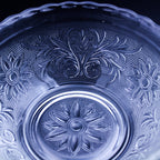 Anchor Hocking Glasschale "Sandwich" — 16 cm, geprägtes Blumenmuster