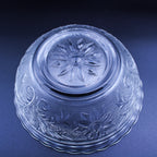 Anchor Hocking Glasschale "Sandwich" — 16 cm, geprägtes Blumenmuster