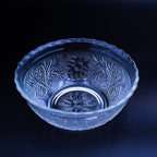 Anchor Hocking Glasschale "Sandwich" — 16 cm, geprägtes Blumenmuster