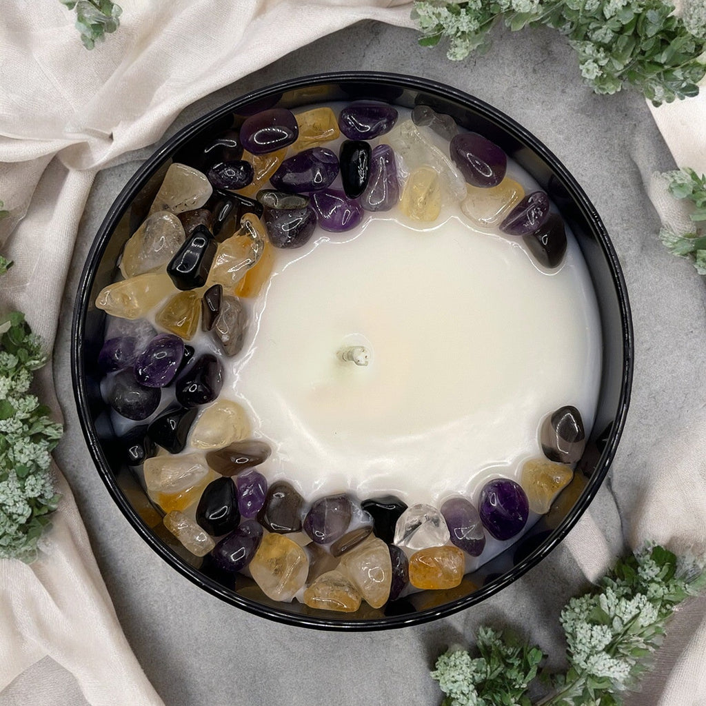 Sea Salt Eucalyptus Crystal Candle — 10 oz