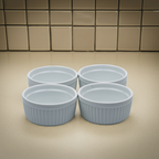 Threshold Porcelain Ramekin Set of 4 - Ribbed White
