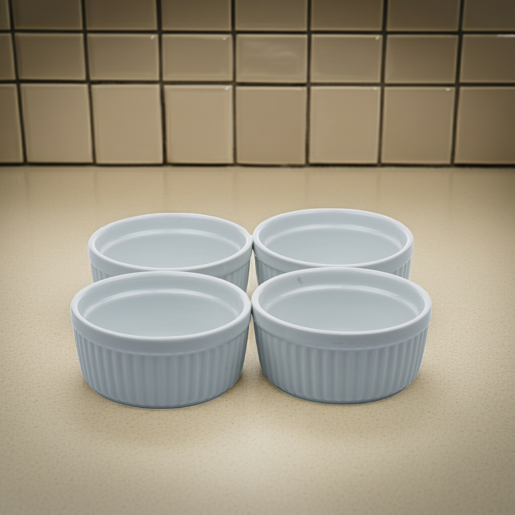 Threshold Porcelain Ramekin Set of 4 - Ribbed White