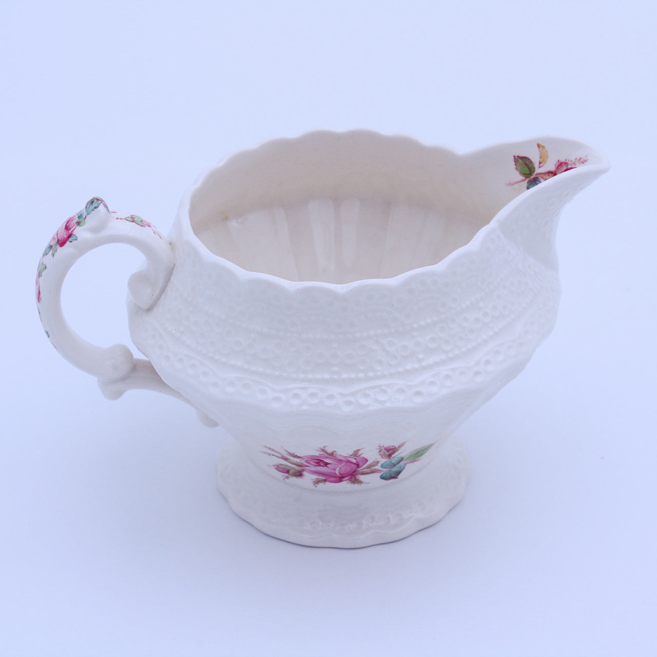 Spode Jewel Copeland Heath & Rose Creamer #70392 – Vintage China