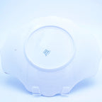 Sterling China Aquablau gewellte Servierschale, seltenes Einlagemuster
