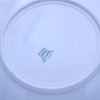 Sterling China Aquablau gewellte Servierschale, seltenes Einlagemuster