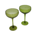 Sage Geripptes Coupe – 4er-Set