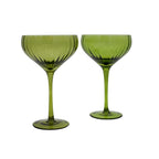 Sage Geripptes Coupe – 4er-Set