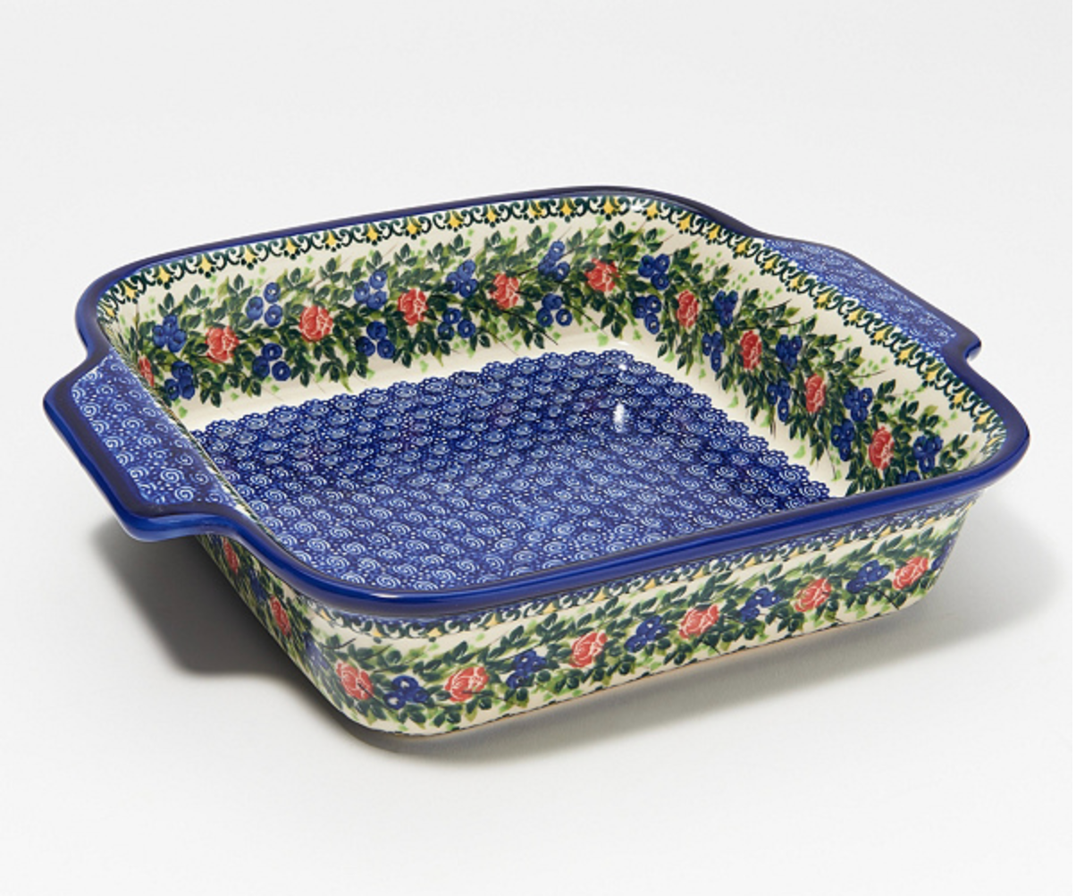 9x9 Polish Pottery Square Baker